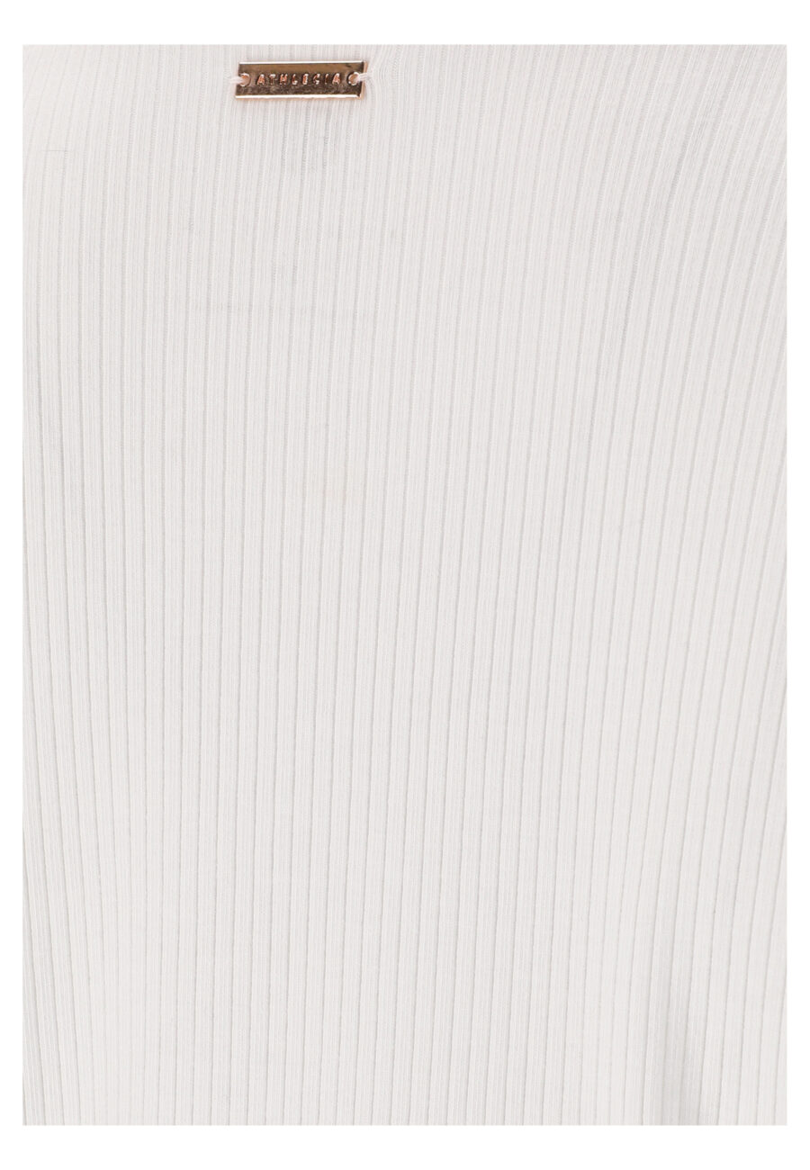 Athlecia Lankae Long Sleeved Rib Stop Pattern T-Shirt, White - Bild 4