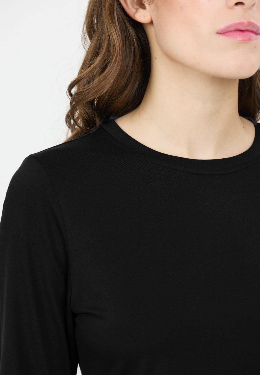 Athlecia Almi Long Sleeve Performance Tee, Black - Image 5