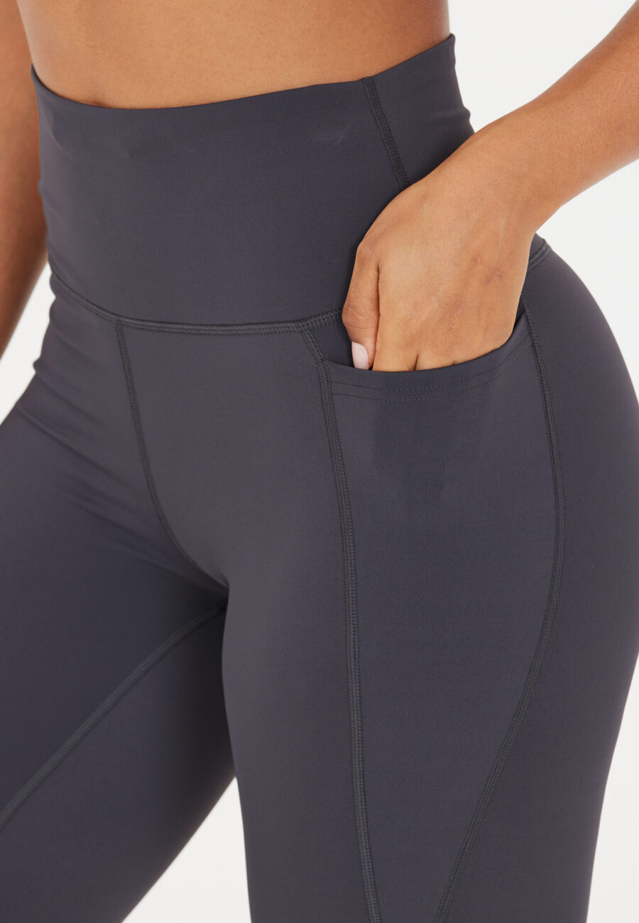 Athlecia Aliya High Waist Pocket Leggings, Nine Iron - Image 2
