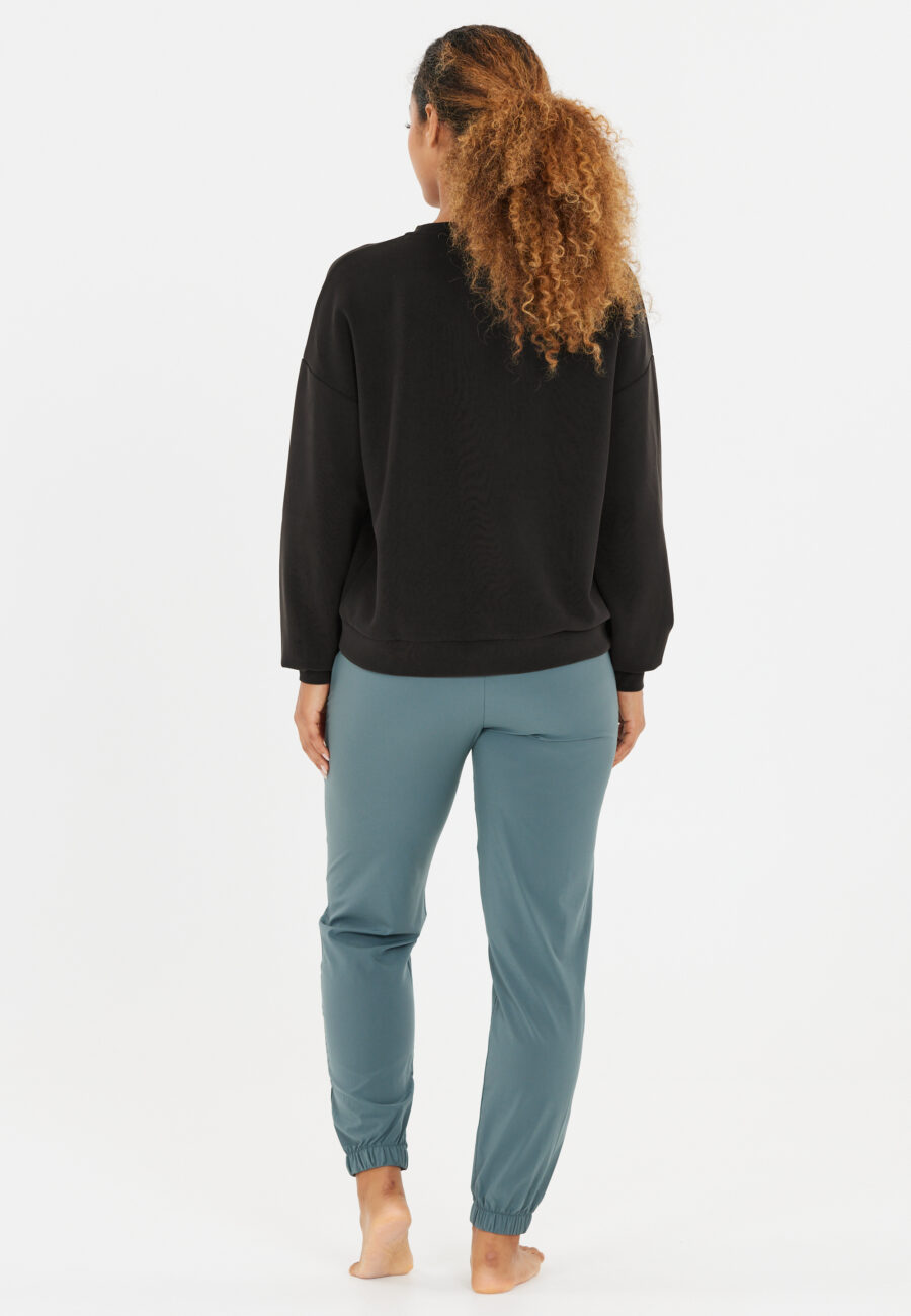 Athlecia Jillnana W Crew Neck Sweatshirt, Black - Image 2