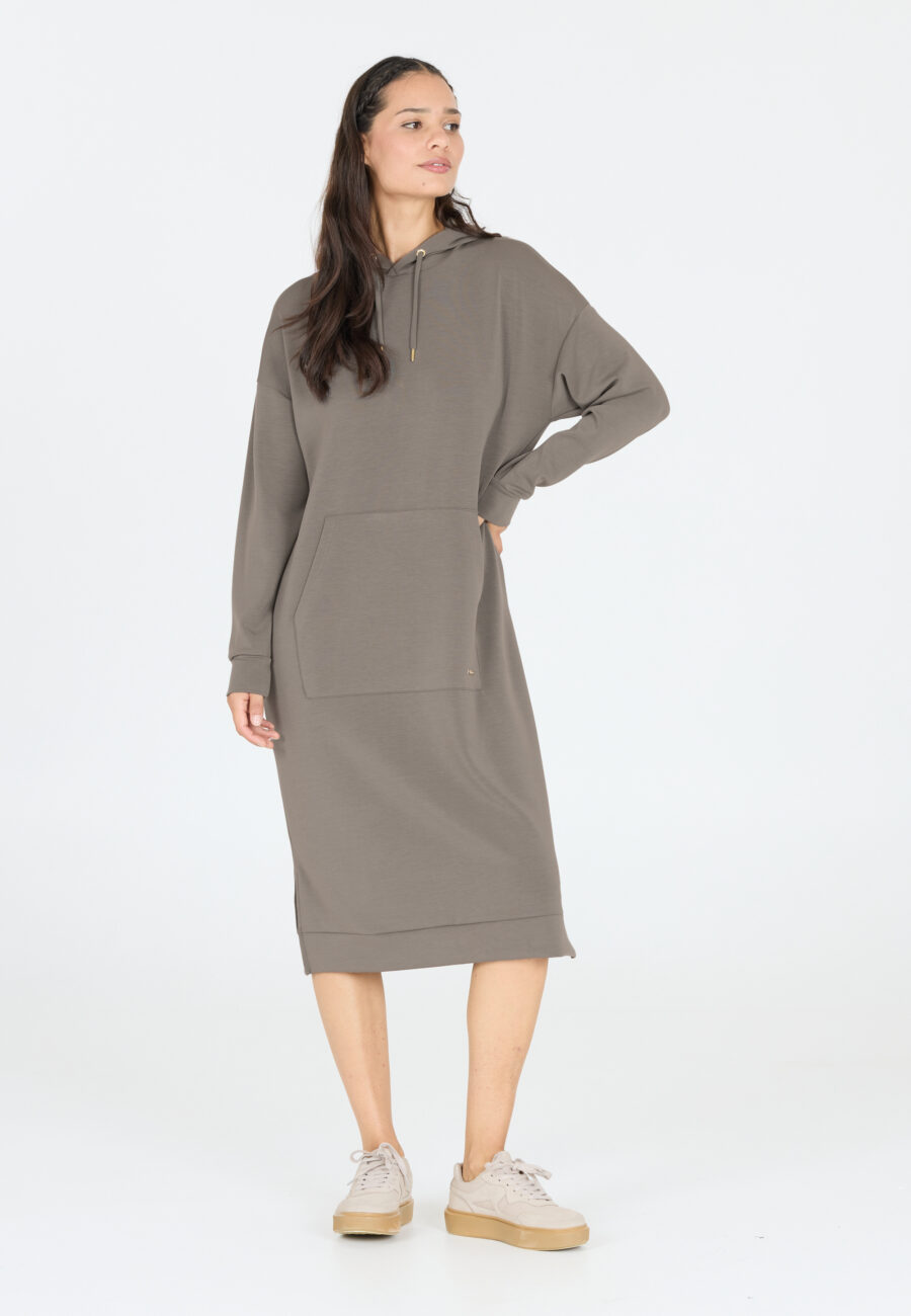 Athlecia Pasarna W Comfortable Sweat Dress, Gunmetal - Image 8