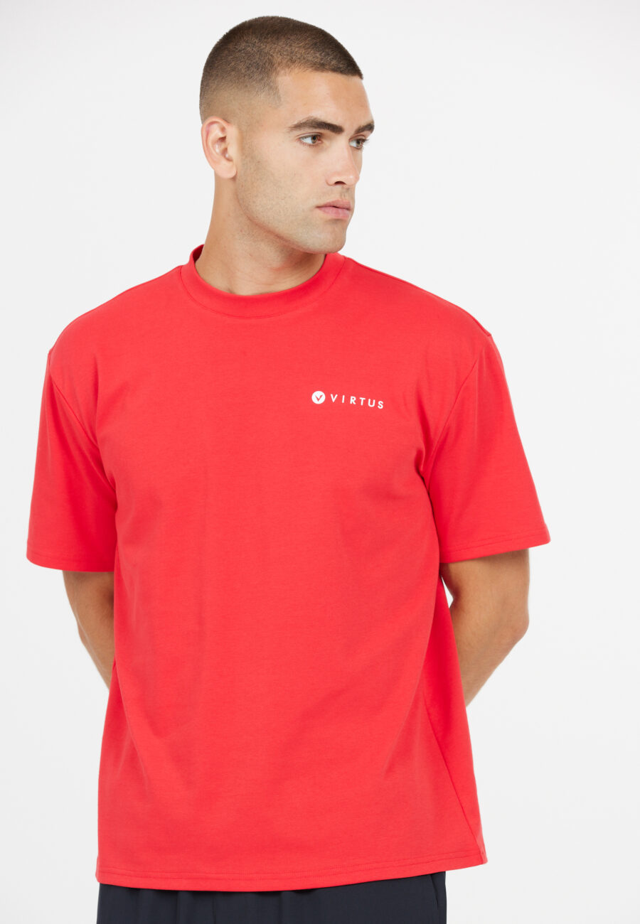 Virtus Dereck Short Sleeve T-shirt, Tomato - Image 3