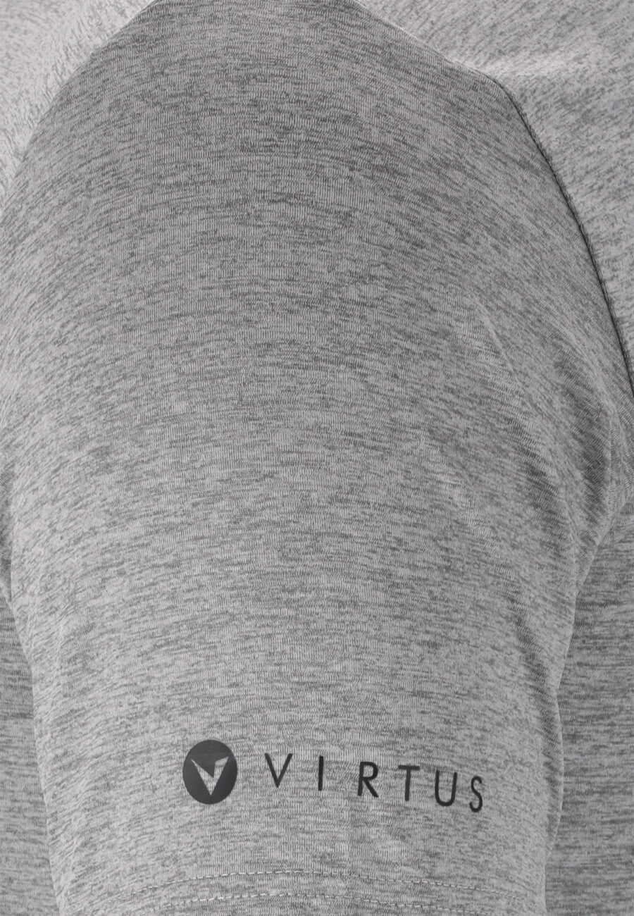 Virtus Beed Short Sleeve T-Shirt, Mid Grey Melange - Image 7