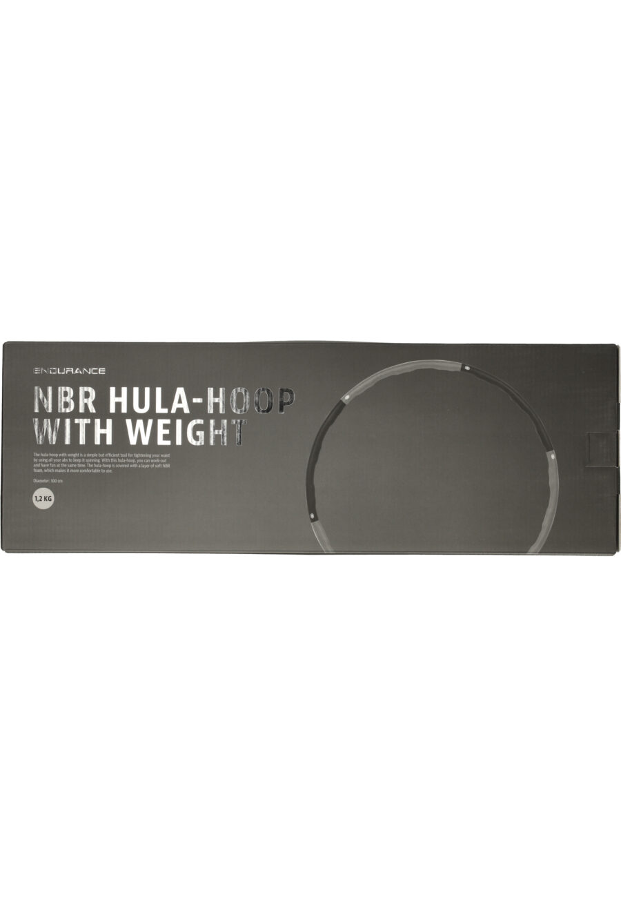 Endurance Hula-Hoop Fitness Trainer 1.2kg, Pearl Grey - Image 3